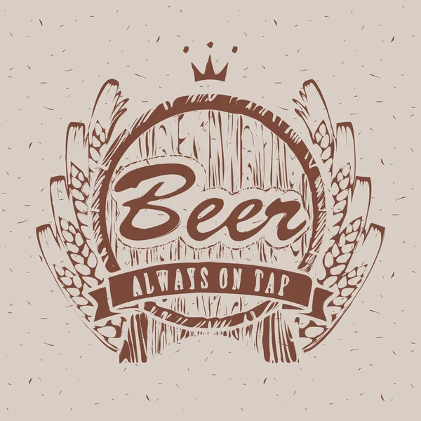 Barriles de cerveza — Vector de stock