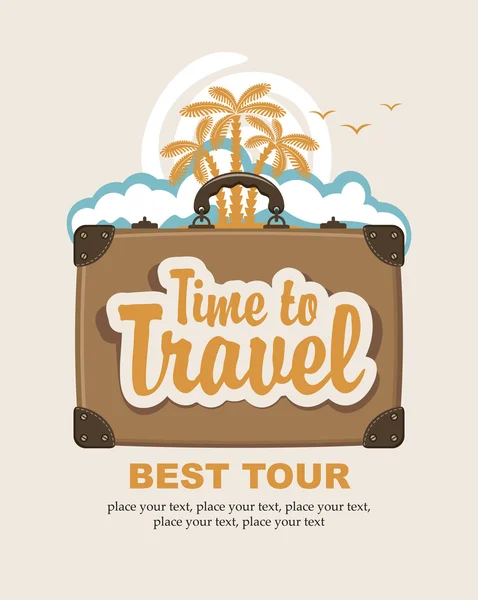 Time to travel — Stock Vector