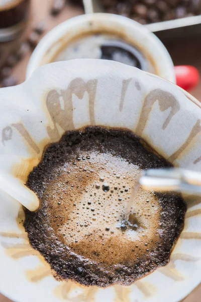 Damla kahve filtre — Stok fotoğraf