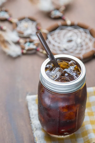 Koude iced espressokoffie — Stockfoto