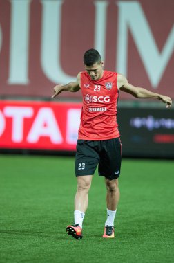 oyun Bg Fc.Vs sahası Moangtong önce eğitim