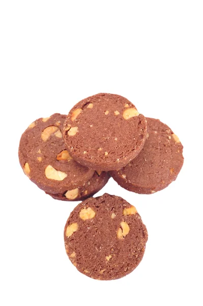 Τα cookies σε στοίβα που απομονώνονται σε λευκό φόντο — Φωτογραφία Αρχείου