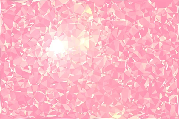 Fondo Mosaico Poligonal Rosa Plantillas Diseño Creativo — Vector de stock