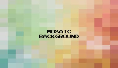 Soyut Renkli Geometrik Arkaplan, Yaratıcı Tasarım Şablonları. Piksel sanatı Izgara Mozaiği, 8 bit vektör arkaplanı.