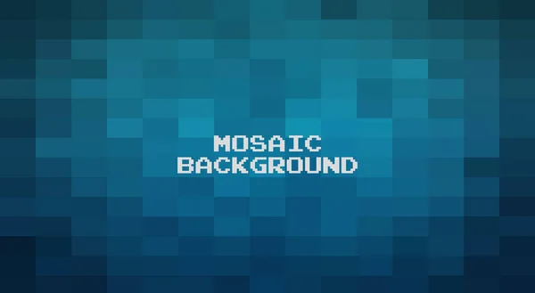 Abstraktní Modré Geometrické Pozadí Creative Design Templates Pixel Art Mřížka — Stockový vektor