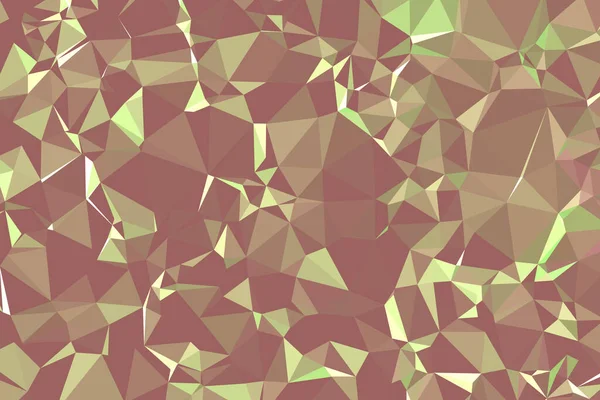 Abstraktní Texturované Žluté Polygonální Pozadí Low Poly Geometrické Skládající Trojúhelníků — Stockový vektor