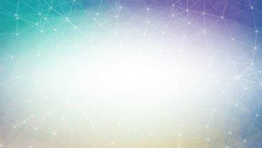 Noktaları ve Çizgileri Birleştiren Soyut Kara Mor Çokgen Uzay Arkaplanı. Bağlantı yapısı ve bilim geçmişi. Gelecekçi HUD tasarımı.