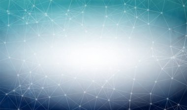 Noktaları ve Çizgileri Birleştiren Soyut Kara Mor Çokgen Uzay Arkaplanı. Bağlantı yapısı ve bilim geçmişi. Gelecekçi HUD tasarımı.