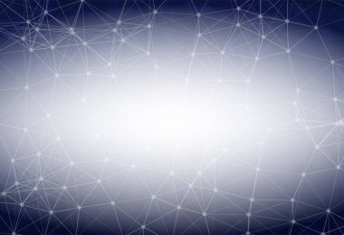 Lacivert düşük polimer arka plan. Çokgen tasarım modeli. Parlak mozaik modern geometrik tasarım, Yaratıcı Tasarım Şablonları. Noktalarla birleştirilmiş çizgiler.