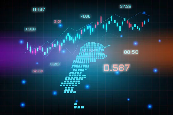 Fondo Bursátil Gráfico Negocios Comercio Divisas Para Concepto Inversión Financiera — Archivo Imágenes Vectoriales