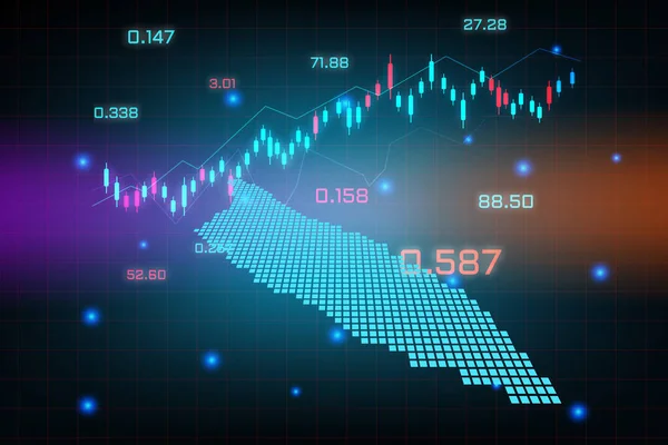 Pozadí Akciového Trhu Nebo Obchodní Graf Forex Obchodování Pro Koncepci — Stockový vektor