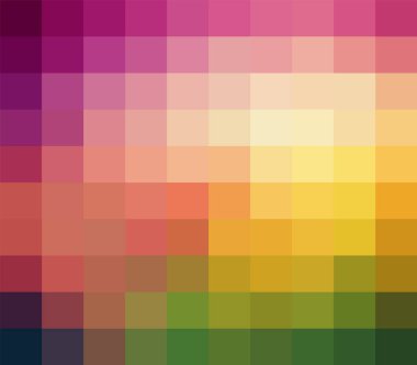 Renkli Şebeke Mozaik Arkaplanı, Yaratıcı Tasarım Şablonları. Soyut renk eğimli dikdörtgen kontrolü. Karelerin arkaplanı farklı piksel desen gölgeleri.