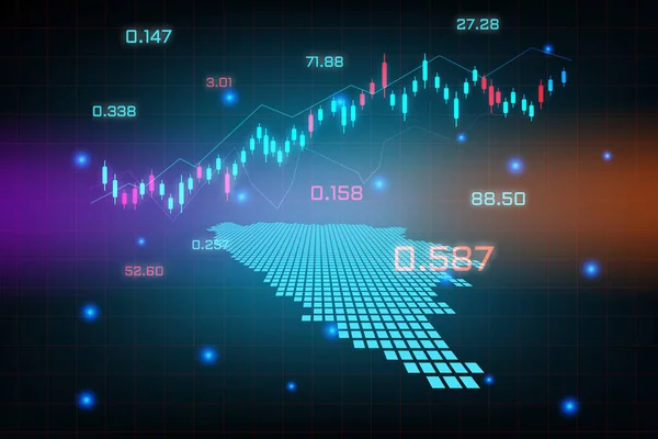 Antecedenti Dei Mercati Azionari Grafico Delle Attività Trading Forex Concetto — Vettoriale Stock