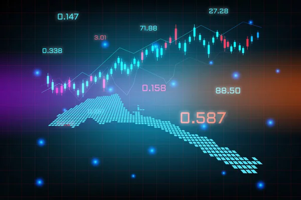 Achtergrond Beurs Forex Trading Business Grafiek Grafiek Voor Financiële Investeringen — Stockvector