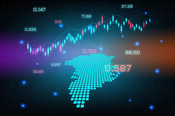 Fondo Del Mercado Valores Gráfico Negocios Comercio Divisas Para Concepto — Vector de stock