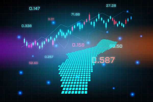 Contexte Marché Boursier Graphique Affaires Trading Forex Pour Concept Investissement — Image vectorielle