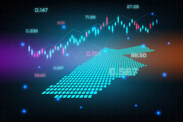 Quadro Riferimento Del Mercato Azionario Grafico Delle Attività Trading Forex — Vettoriale Stock