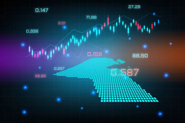 Pozadí Akciového Trhu Nebo Forex Obchodování Obchodní Graf Pro Finanční — Stockový vektor