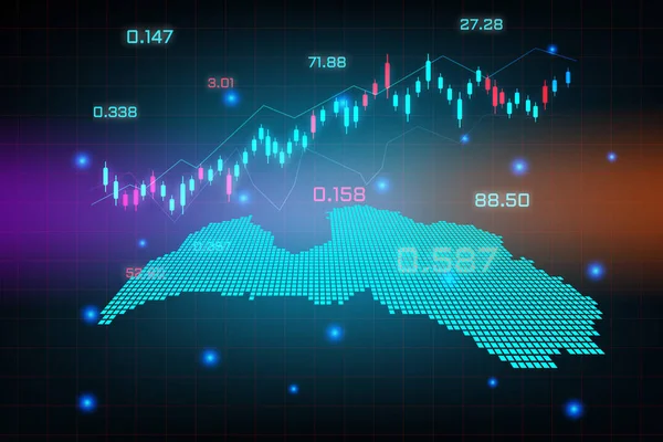 Tło Rynku Akcji Lub Wykres Transakcji Forex Dla Koncepcji Inwestycji — Wektor stockowy