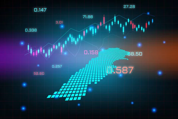 Contexte Marché Boursier Graphique Affaires Trading Forex Pour Concept Investissement — Image vectorielle