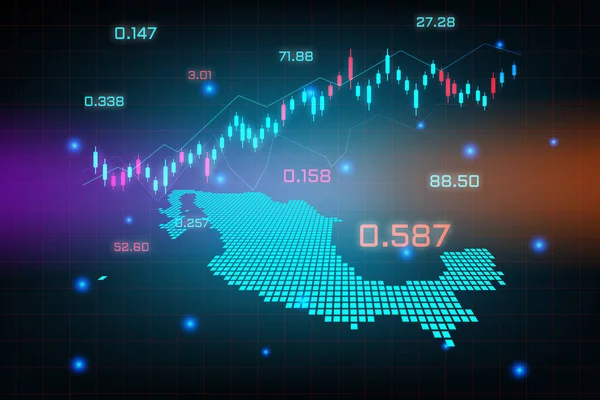 Stock Market Background Forex Trading Business Graph Chart Financial Investment — Stock Vector
