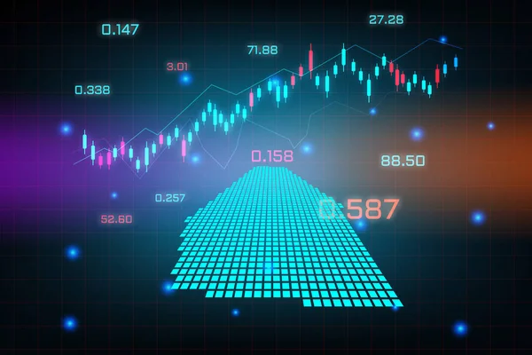 Stock Market Background Forex Trading Business Graph Chart Financial Investment — Stockový vektor