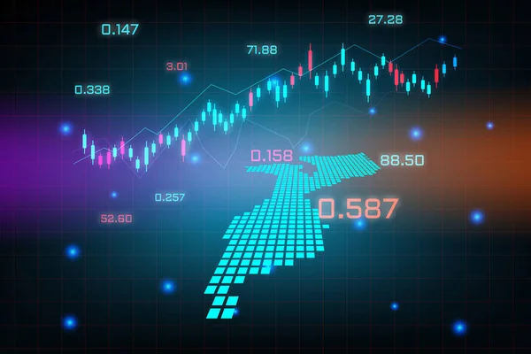 Antecedenti Del Mercato Azionario Grafico Commerciale Forex Trading Concetto Investimento — Vettoriale Stock