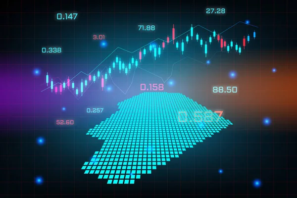 Quadro Riferimento Del Mercato Azionario Grafico Delle Attività Trading Forex — Vettoriale Stock