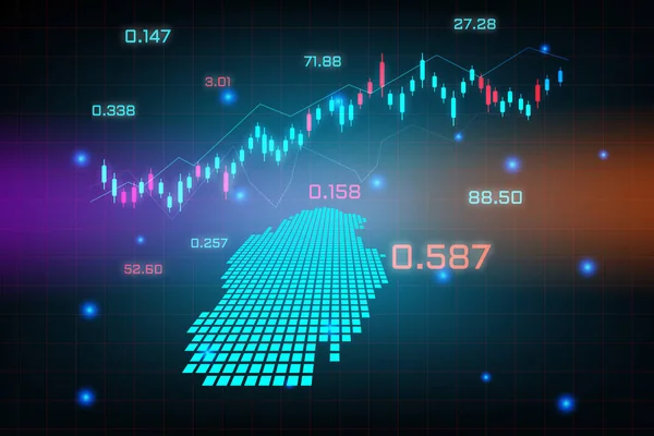 Pozadí Akciového Trhu Nebo Obchodní Graf Forex Obchodování Pro Koncepci — Stockový vektor