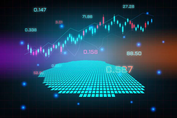 Quadro Riferimento Del Mercato Azionario Grafico Delle Attività Trading Forex — Vettoriale Stock