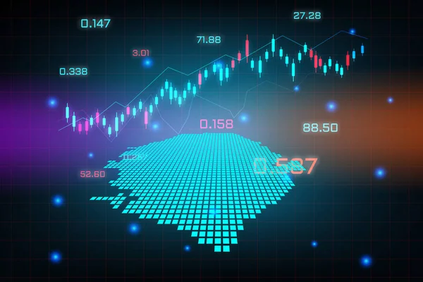 Fondo Bursátil Gráfico Negocios Comercio Divisas Para Concepto Inversión Financiera — Vector de stock