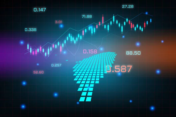 Tło Rynku Akcji Lub Wykresy Transakcji Forex Dla Koncepcji Inwestycji — Wektor stockowy