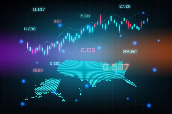 Aandelenmarkt Achtergrond Forex Trading Business Grafiek Grafiek Voor Financiële Investeringen — Stockvector