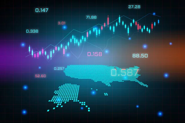 Aandelenmarkt Achtergrond Forex Trading Business Grafiek Grafiek Voor Financiële Investeringen — Stockvector
