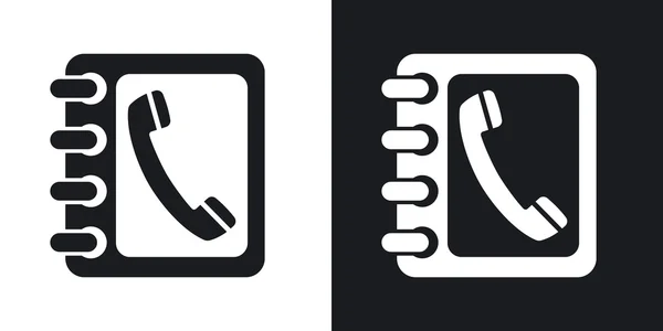 Iconos de la guía telefónica . — Vector de stock