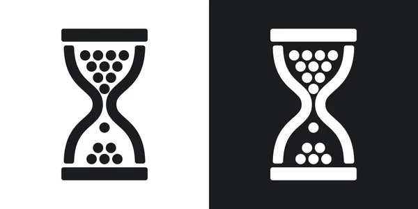 Sand glass, hourglass icons. — Stock Vector