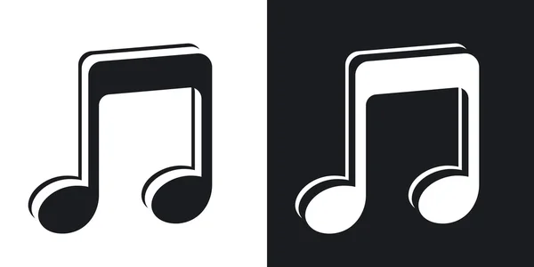 Musik noterar ikoner. — Stock vektor