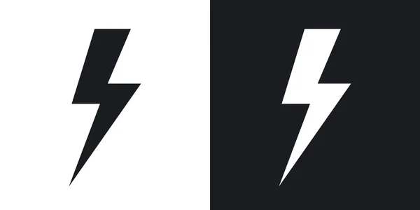 Lightning bolt icons. — Stock Vector