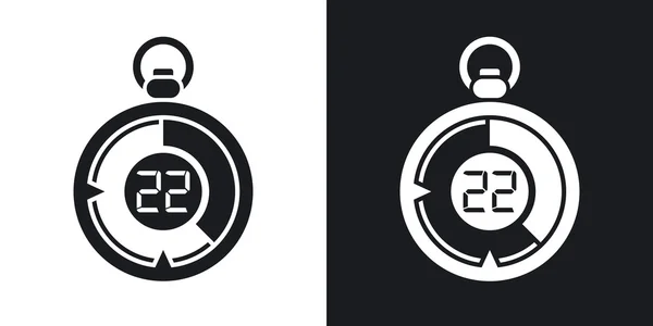 Clásico cronómetro iconos — Vector de stock