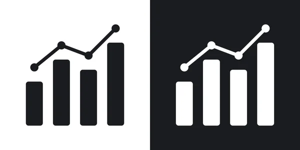 Ícones de gráfico de negócios . — Vetor de Stock