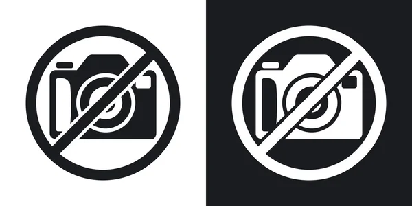 No hay signos de fotografía — Vector de stock