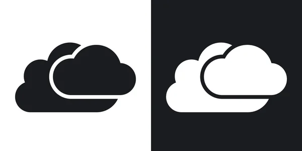 Időjárás felhők ikonok. — Stock Vector