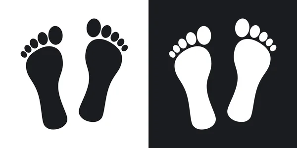 Human footprints icons. — Stock Vector