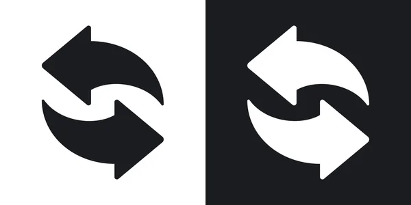Actualizar los iconos de flechas . — Vector de stock