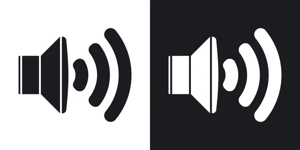 Iconos de altavoz de audio . — Vector de stock