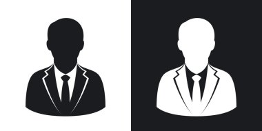 adam iş takım elbise kullanıcı simgeleri. 