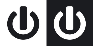 güç düğmesi simgeler.  