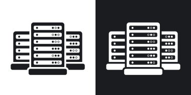 data center icons.  clipart
