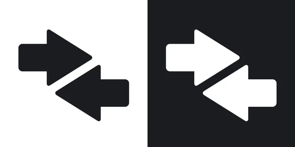 Both direction arrows icons. — Stock Vector