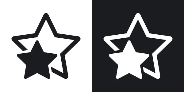 Ícones de estrela favorita ou melhor escolha . —  Vetores de Stock